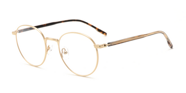 Men eyeglasses Vista : Pavel -  Gold SpecSMART eye clinic diagonal View